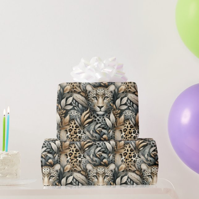 Vilda leoparder  presentpapper (Festgåvor)