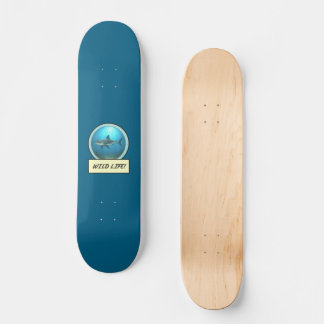 Vilda livet! Stor vit haj Ocean Blå Skateboard