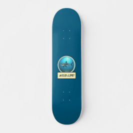 Vilda livet! Stor vit haj Ocean Blå Skateboard