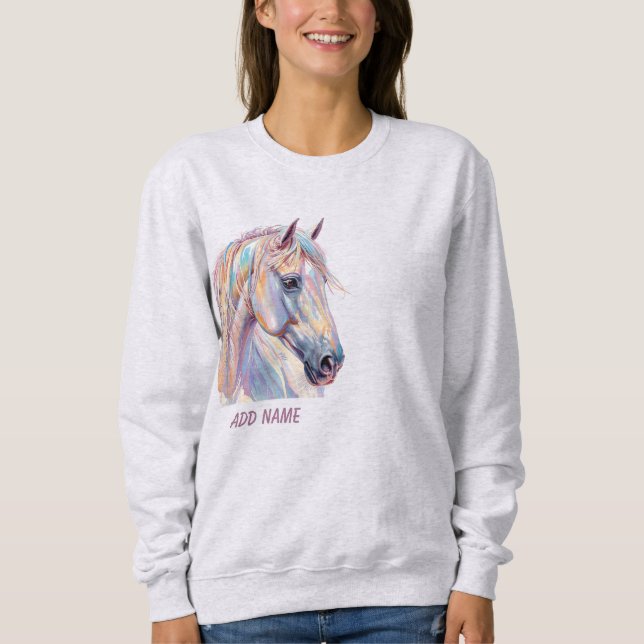 Vilda och själsfulla hästar t shirt (Framsida)