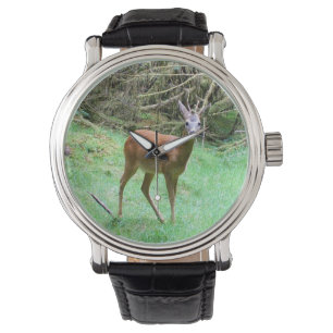 Vilda rådjursbockar – Elegant skogsdjur Armbandsur