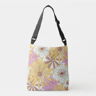 Vilda Retro Blommönster Axelväska
