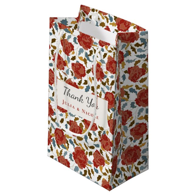 Vilda Rosblommiga Kronblad Trädgårds Affär Bröllop (Framsidan Vinklad)