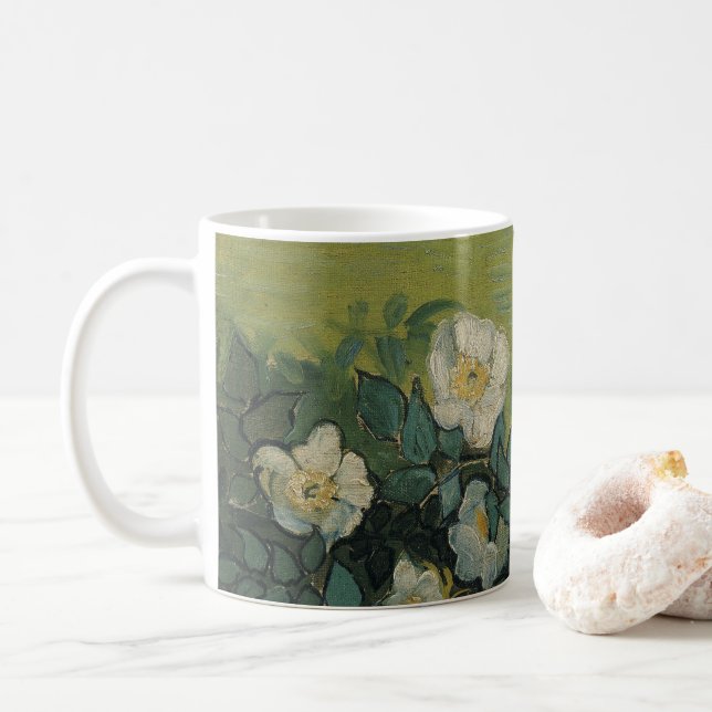 Vilda rosor av Vincent van Gogh Kaffemugg (Med munk)