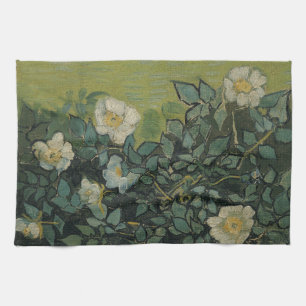 Vilda rosor av Vincent van Gogh Kökshandduk
