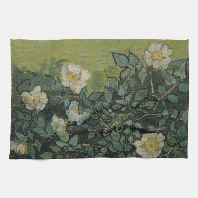 Vilda rosor av Vincent van Gogh Kökshandduk (Horisontell)