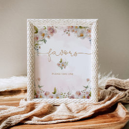  vilda rosor Favoriter babydusch Poster