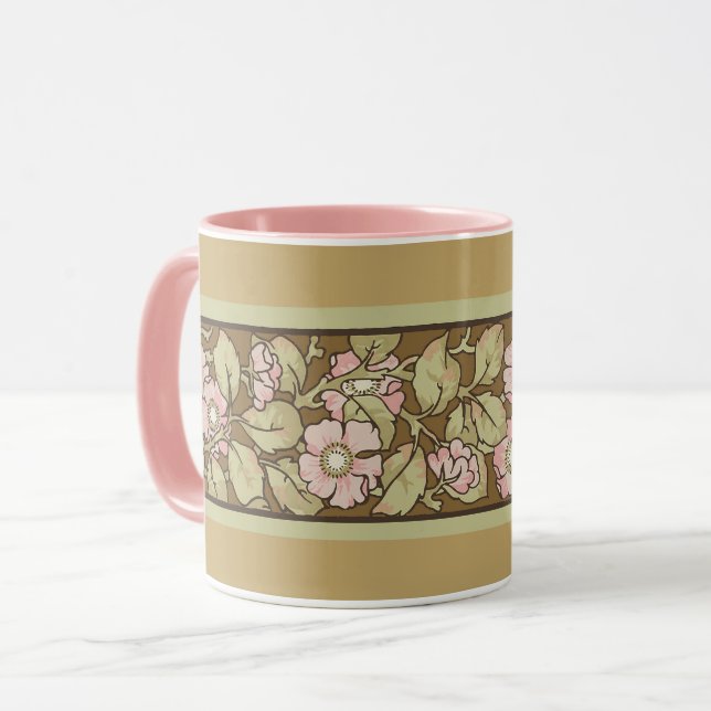 Vilda rosor kaffemugg (Framsida vänster)