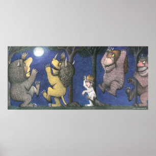 Vilda saker och Max som dansar i månsken Poster
