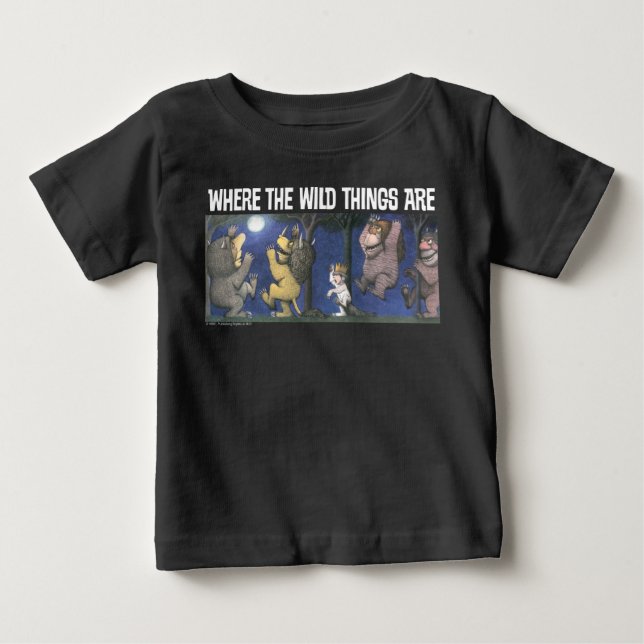 Vilda saker och Max som dansar i månsken T Shirt (Framsida)