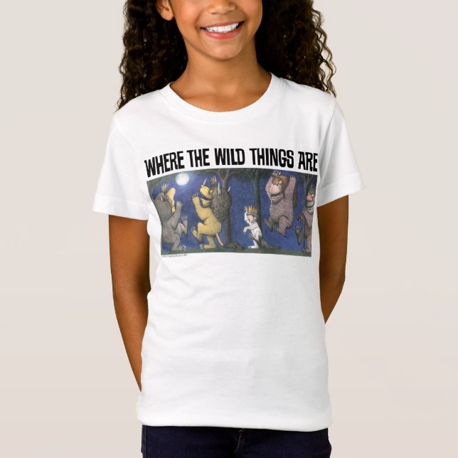 Vilda saker och Max som dansar i månsken T Shirt (Framsida)