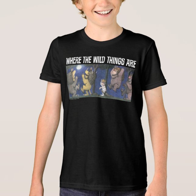 Vilda saker och Max som dansar i månsken T Shirt (Framsida)