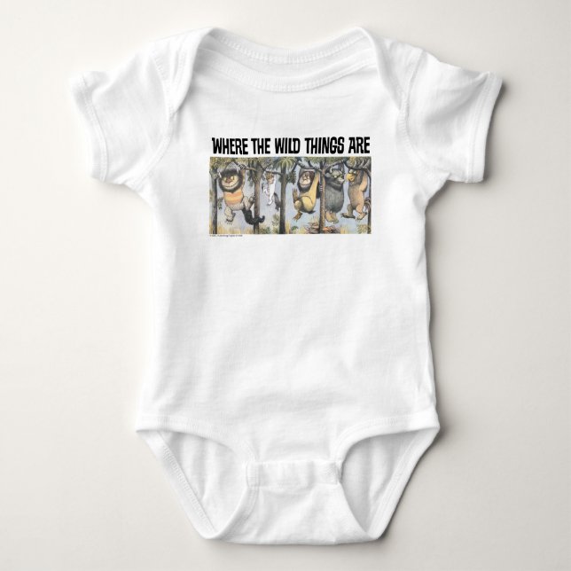 Vilda saker och Max som gungar från träd T Shirt (Framsida)