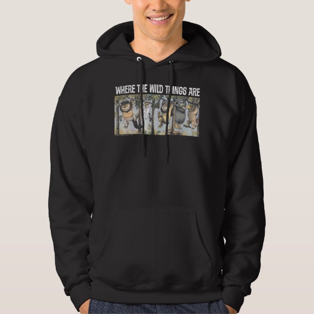Vilda saker och Max som gungar från träden Hoodie (Framsida)