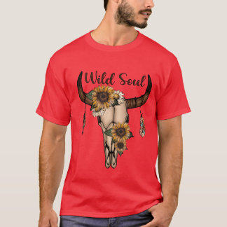 Vilda själsdjur skalle t shirt
