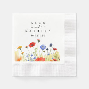 Vilda vårblommor pappersservett