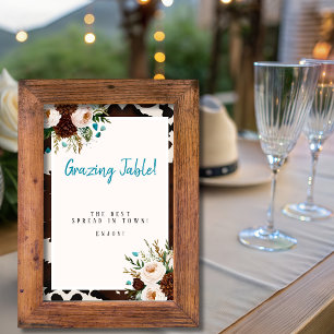Vilda Västerländska Boho Blommor "Gräsningsbord" S Inbjudningar