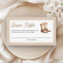 Vilda västern cowboy boots baby shower blöja lotte