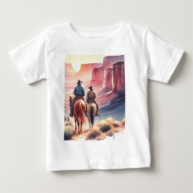 Vilda västern cowboy  t shirt (Framsida)