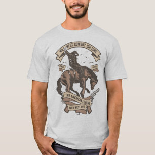 Vilda västern cowboykultur t-shirt