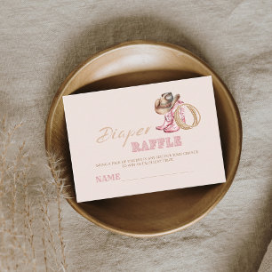 Vilda västern lilla cowgirl-bebis shower tilläggskort