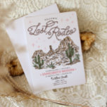 Vilda västern-sängkammarrodeo-resplan för möhippan inbjudningar<br><div class="desc">Kom igen tjejer! Och gör er redo att svinga er upp på hästen för en cowgirl-möhippa som fångar andan av det Vilda Västern! Denna stilrena design har en lekfull typsnittsdesign med rep som vävs genom handillustrerade scener från rodeo och ökenlandskap. Perfekt för vilken brud som helst på hennes sista rodeo!...</div>