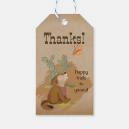 Vilda västerns fantasifulla öken cowboy tack presentetikett