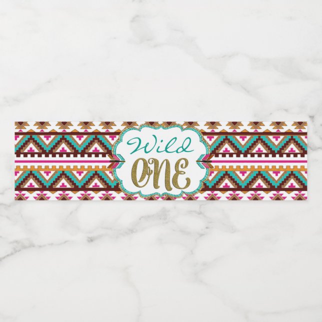 Vilda vattenflasketiketter vattenflaskor etikett (Singel etikett)