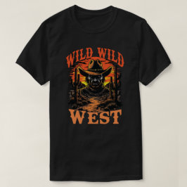 Vilda Vilda Västra Cowboy Solnedgång T Shirt