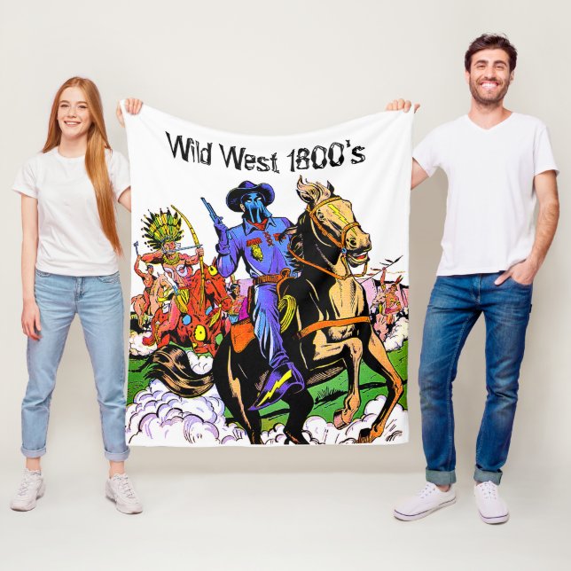 Vilda western 1800 fleecefilt (På plats)
