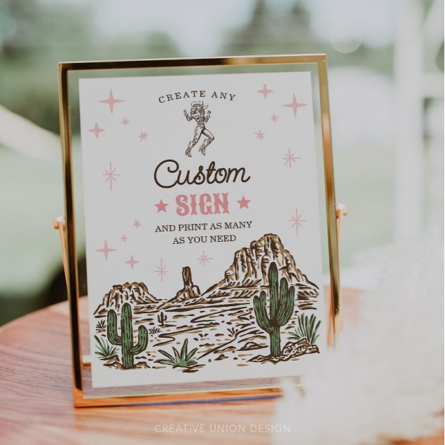 Vilda western Bachelorette Last Rodeo Anpassningsb (Skapare uppladdad)