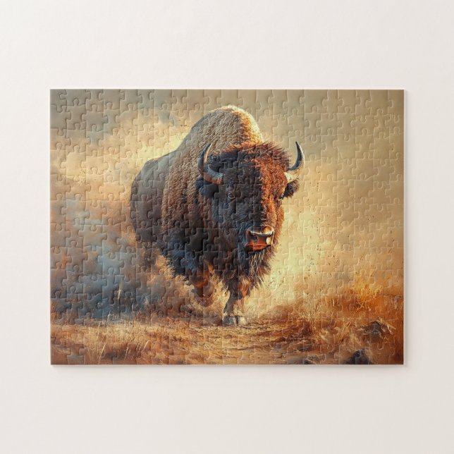 Vilda western Bison Pussel (Horisontell)
