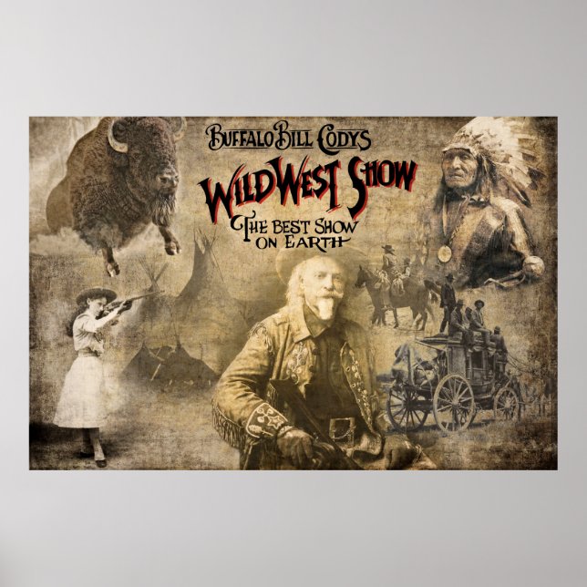 Vilda western BUFFALO BILL CODY Poster (Framsidan)