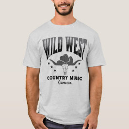 Vilda western Cow Cowboy Hat Land Music T-Shirt