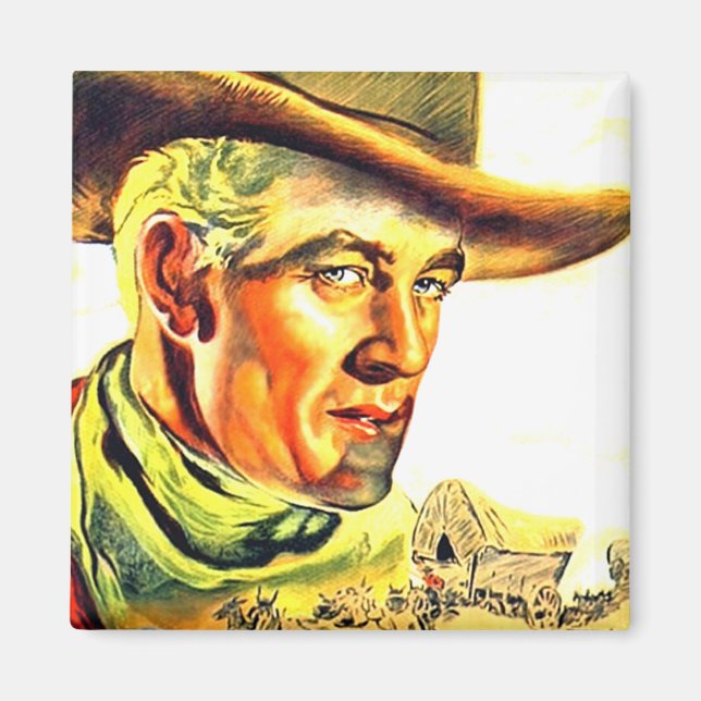 Vilda western Cowboy Magnet (Framsidan)