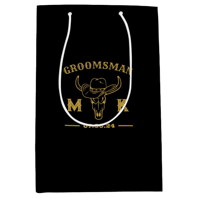 Vilda western Cowboy Personlig Marskalkars Monogra (Framsidan)