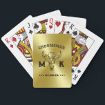 Vilda western Cowboy Personlig Monogram-Marskalkar Casinokort<br><div class="desc">Personliger för marskalkar med gammalt westernt cowboytema. Dekorerad med cowboyhatt med vintagens westerna typsnitt. Text och färg kan redigeras med hjälp av Design Verktyg för att passa tillfälle. Skaffa den här anpassade presenten för bröllop,  reklamfest,  förlovningsfest eller andra specialtillfällen.</div>