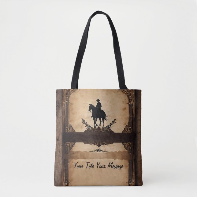 Vilda western Cowboy Tygkasse (Framsida)