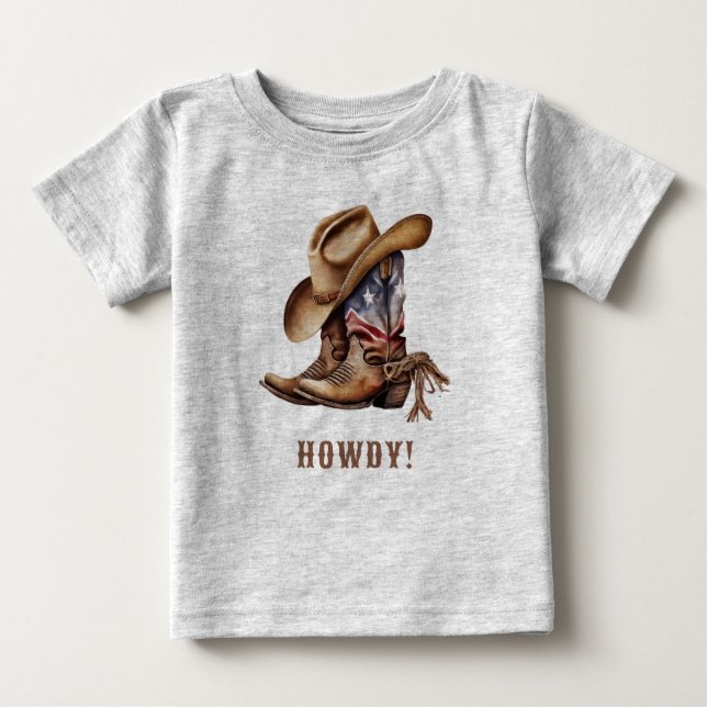 Vilda western cowboyhowdy t shirt (Framsida)