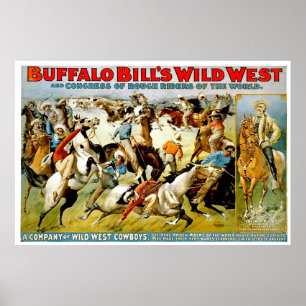 Vilda western Cowboys - Poster