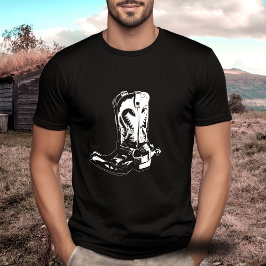 Vilda western cowboystövlar t shirt