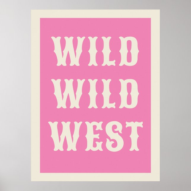 Vilda western för Western typografi för vild Poster (Framsidan)