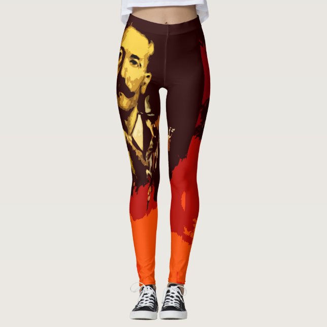 Vilda western Gunmatch Leggings (Framsida)
