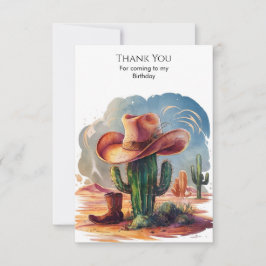 Vilda western Hats Cowboy Birthday Tack Kort