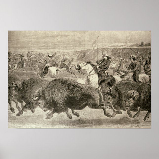 "Vilda western i Underbara Amerika" Poster (Framsidan)