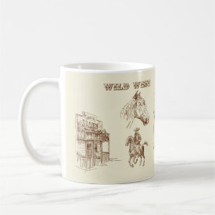 Vilda western kaffemugg
