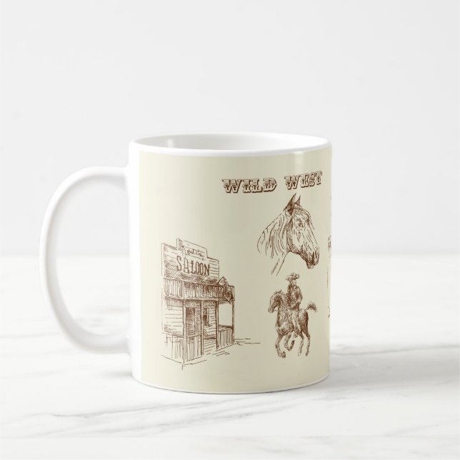 Vilda western kaffemugg (Vänster)