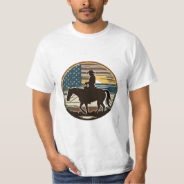 vilda western livskjorta, underbar amerikan-röja t shirt