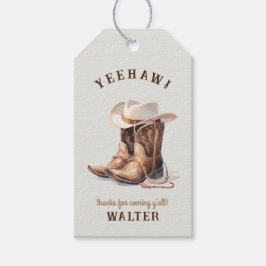 Vilda western Modern Cowboy Presentetikett