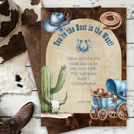 Vilda western Party Tack Kort